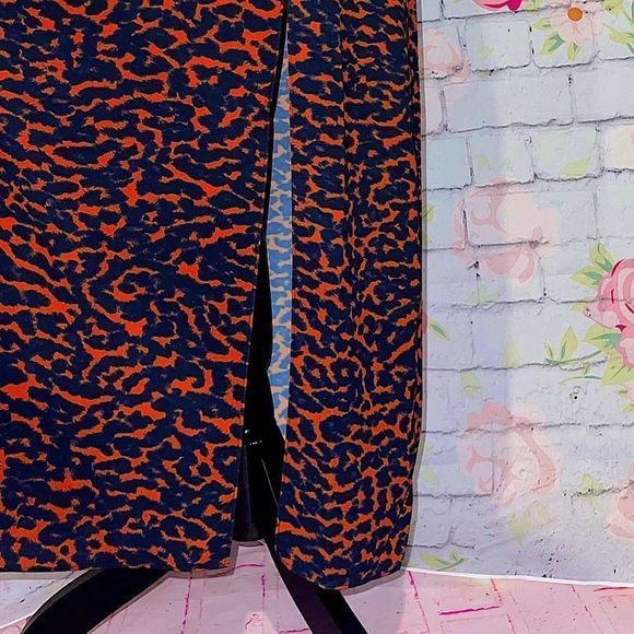 NWT! “BLUE LIFE”RED& Black Cheetah maxi - Picture 8 of 15